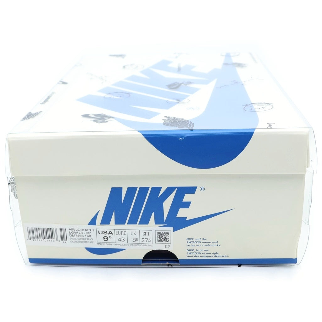 NIKE(ナイキ) ×TRAVIS SCOTT FRAGMENT DESIGN AIR JORDAN 1 LOW OG SP DM7866-140 エアジョーダン1 ローカットスニーカー ブルー US9.5/27.5m