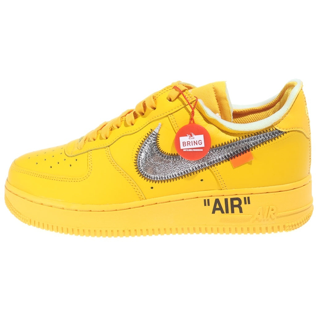NIKE(ナイキ) ×OFF-WHITE AIR FORCE 1 LOW University Gold DD1876-700 オフホワイト エアフォース ロー ユニバーシティ ゴールド ローカットスニーカー