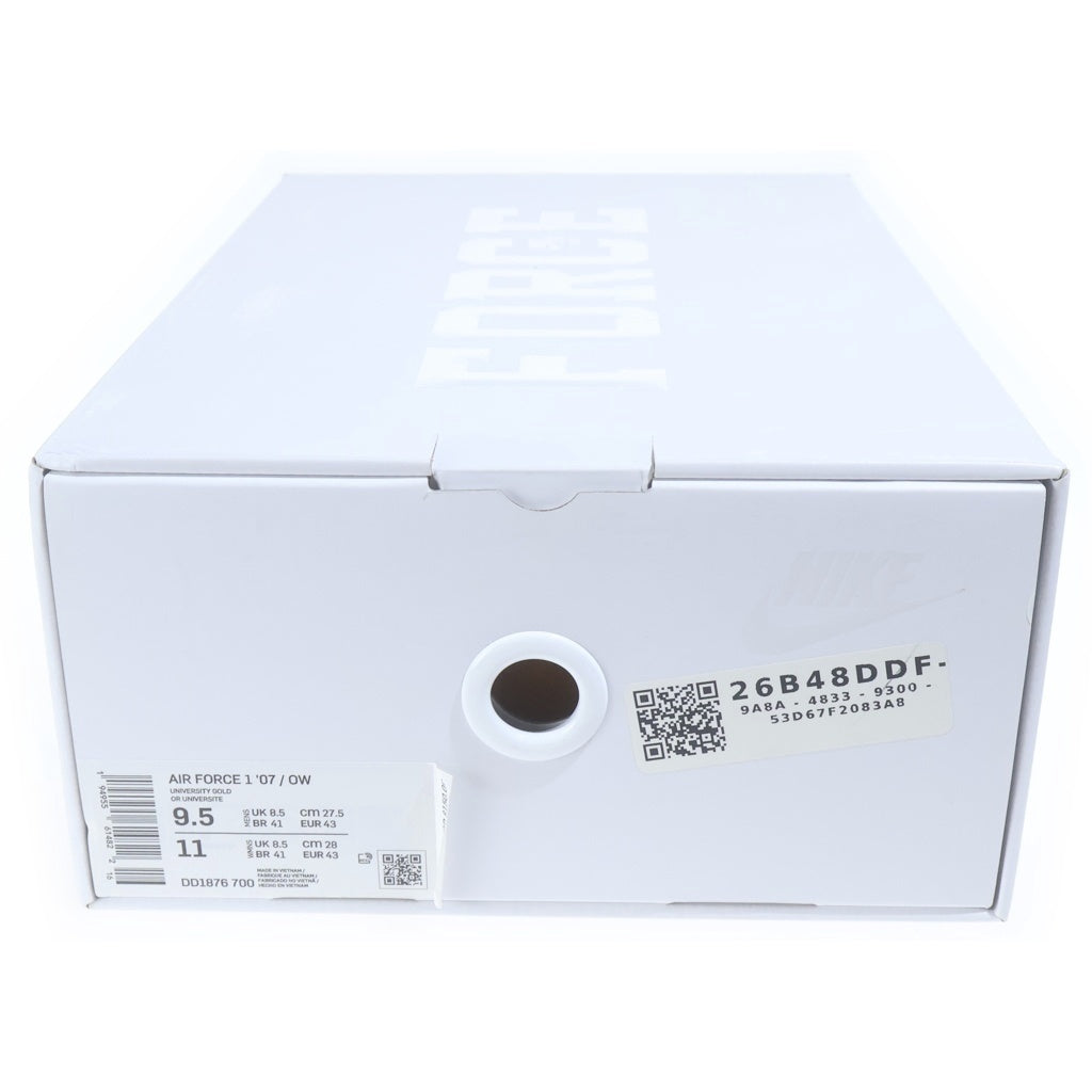 NIKE(ナイキ) ×OFF-WHITE AIR FORCE 1 LOW University Gold DD1876-700 オフホワイト エアフォース ロー ユニバーシティ ゴールド ローカットスニーカー