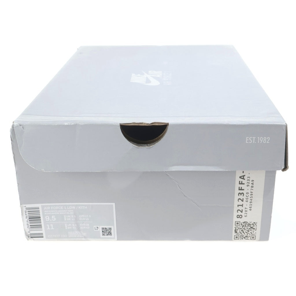NIKE(ナイキ) ×KITH AIR FORCE 1 LOW FRANCE CZ7927-100 キス エアフォース1 フランス ローカットスニーカー ホワイト US9.5/27.5cm