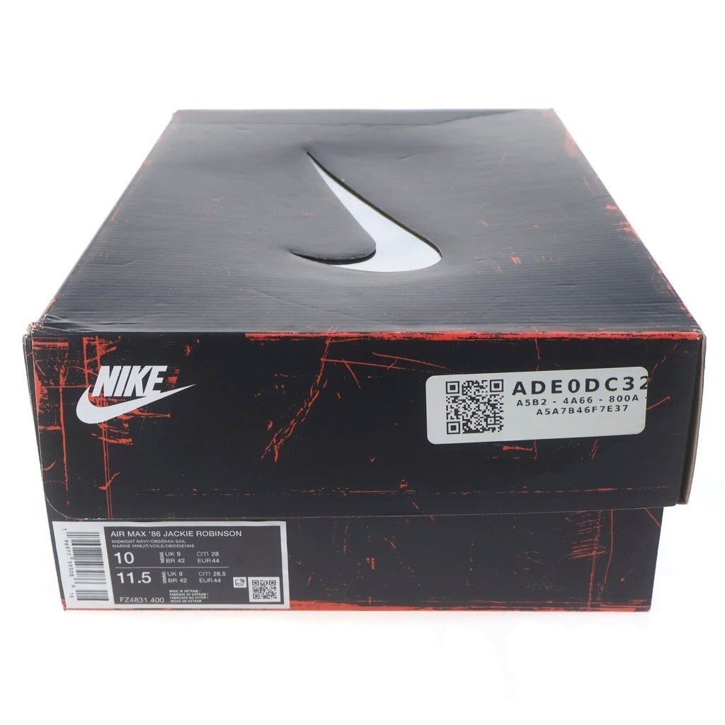 NIKE(ナイキ) AIR MAX 1 86 JACKIE ROBINSON FZ4831-400 エアマックス1 ジャッキーロビンソン ローカットスニーカー ネイビー US10/28cm