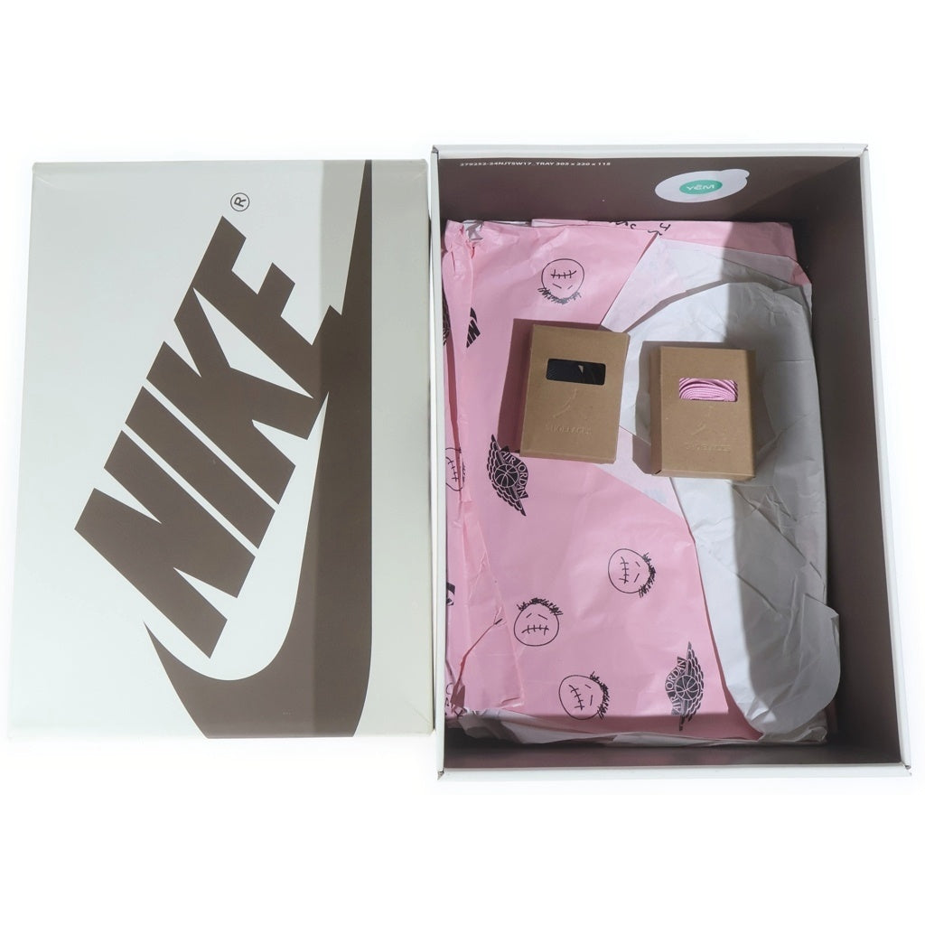 NIKE(ナイキ) ×TRAVIS SCOTT AIR JORDAN 1 LOW OG REVERSE OLIVE DM7866-200 トラヴィススコット エアジョーダン1 リバース オリーブ ローカットスニーカー ホワイト/カーキ US9/27cm