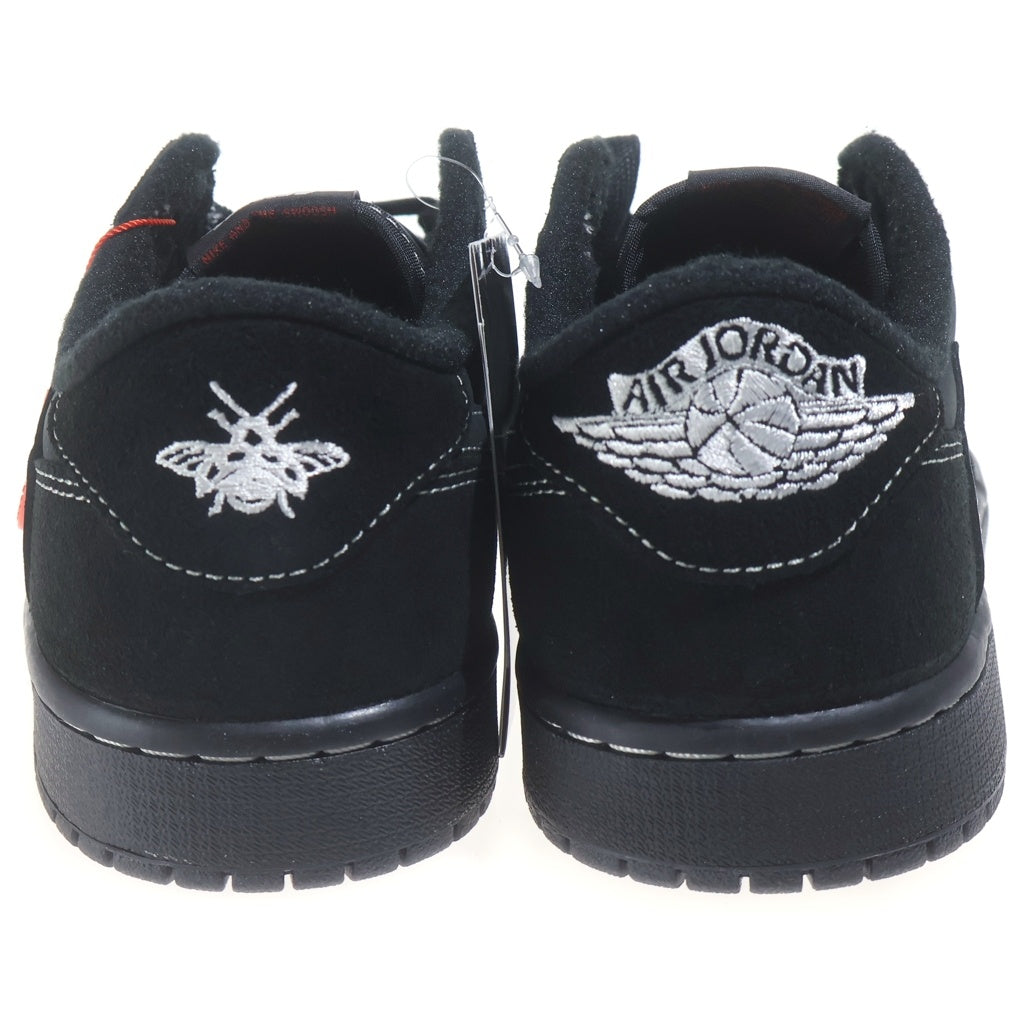 NIKE(ナイキ) ×Travis Scott AIR JORDAN1 LOW OG SP BLACK PHANTOM DM7866-001 トラヴィススコット エアジョーダン1 ブラック ファントム ローカットスニーカー US9.5/27.5cm