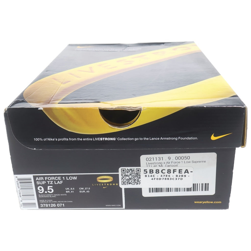 NIKE(ナイキ) AIR FORCE 1 LOW Mr. Cartoon Livestrong 378126-071 エアフォース1 ロー ミスター カートゥーン ライブストロング ローカットスニーカー