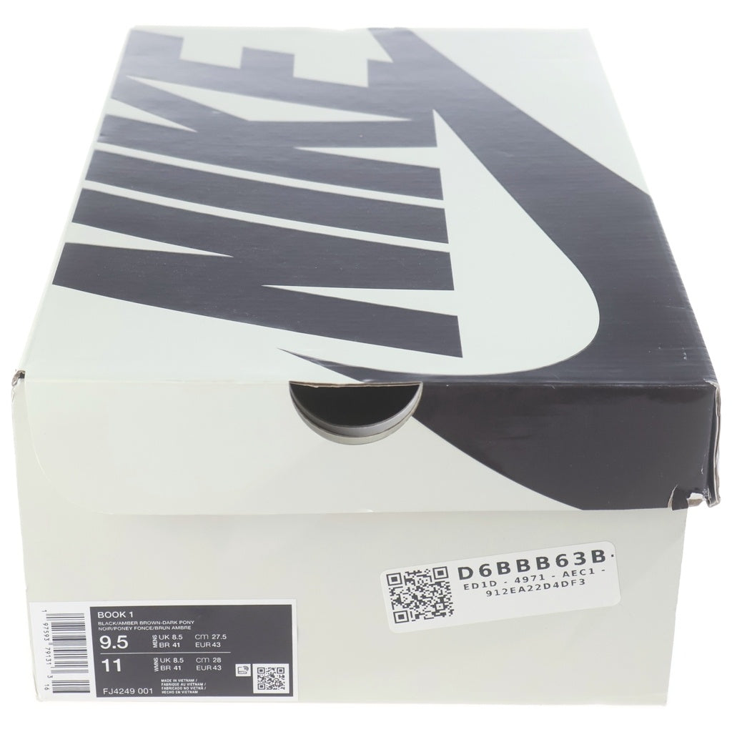 NIKE(ナイキ) BOOK 1 HAVEN FJ4249-001 ブック1 ヘブン ローカットスニーカー ブラック US9.5/27.5cm