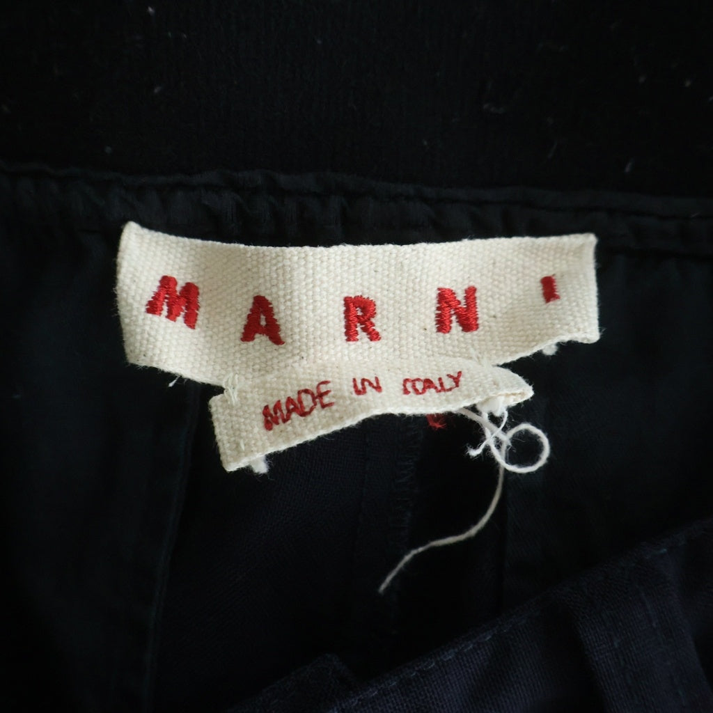 MARNI(マルニ) ウールトロピカルシャーリング1Pテーパードパンツ ブラック PUMU0017U4