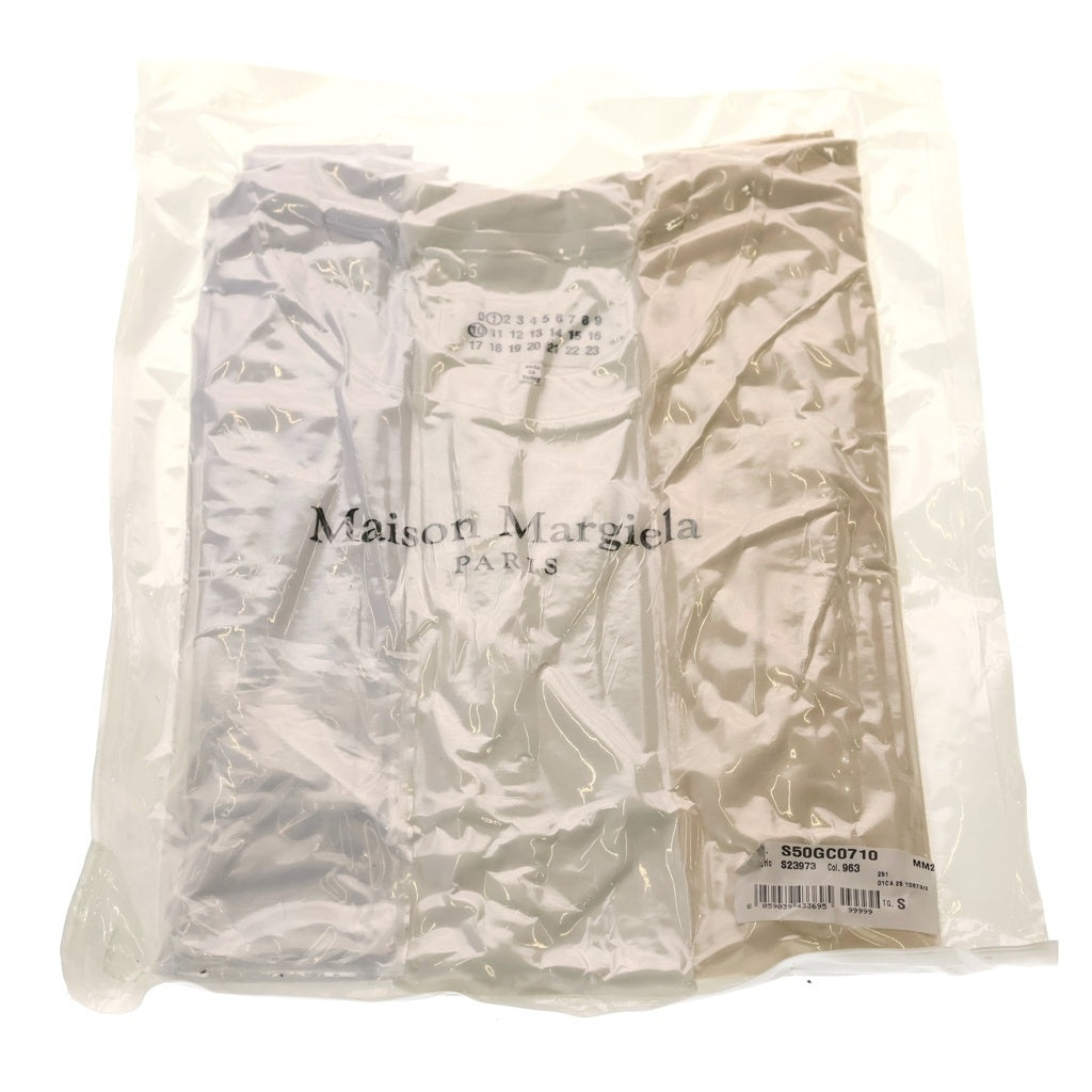 Maison Martin Margiela(メゾンマルタンマルジェラ) パック クルーネック半袖Tシャツカットソー ホワイト S50GC0710