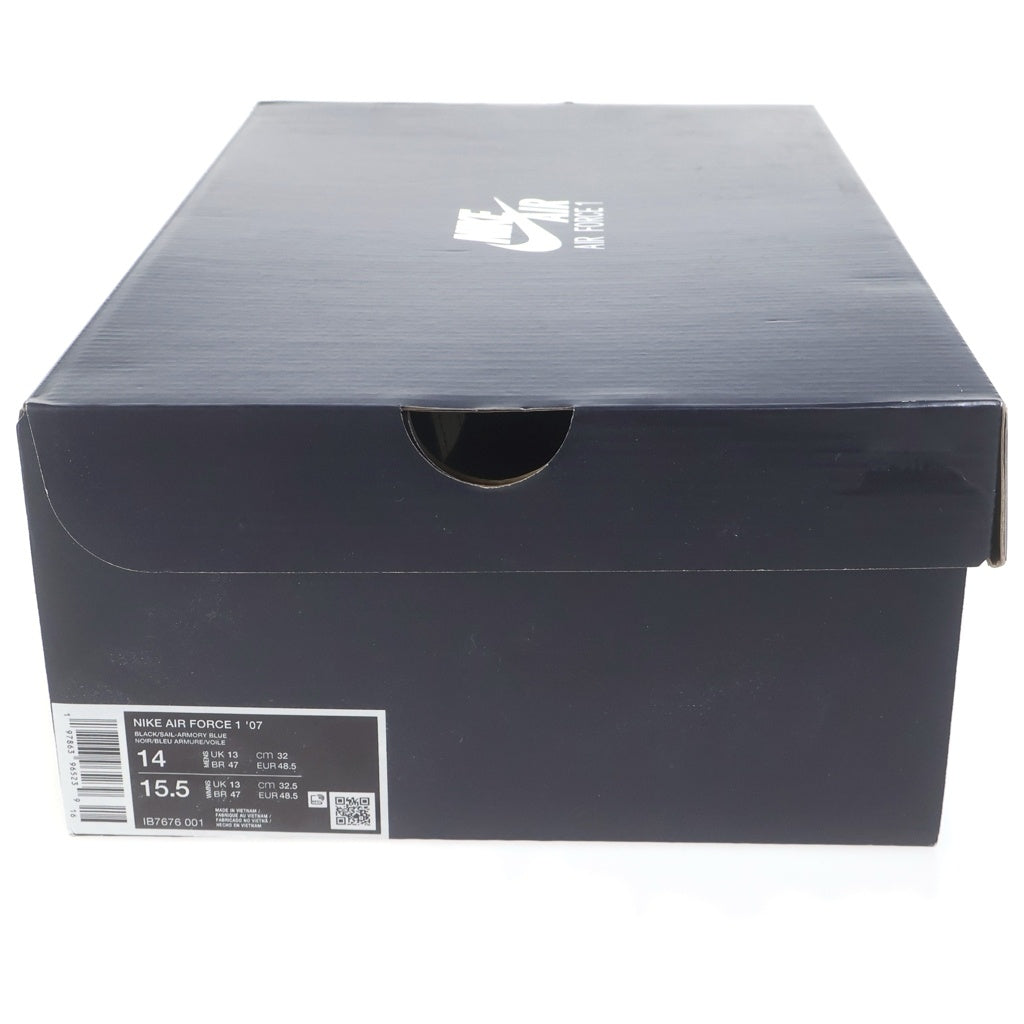 NIKE(ナイキ) AIR FORCE 1 07 IB7676-001 エアフォース1 ローカットスニーカー ブラック US14/32cm