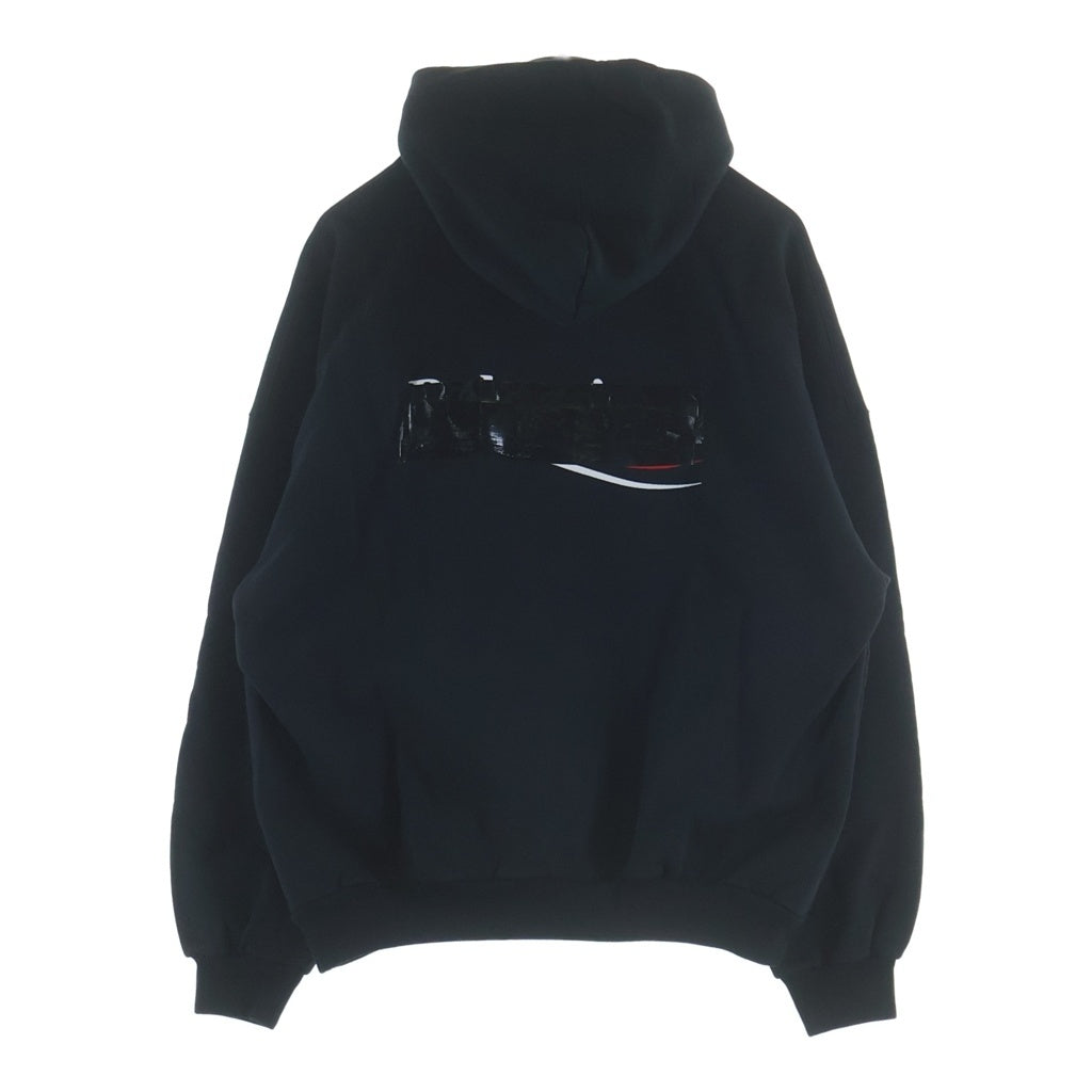 BALENCIAGA(バレンシアガ) ブランドロゴデザイン フーデッド プルオーバー スウェット パーカー ブラック 739024 TQVA8