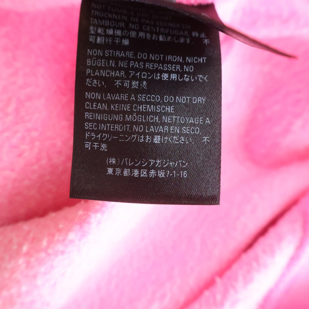 BALENCIAGA(バレンシアガ) SOCCER HOODIE ロゴエンブロイダリー フーデッド プルオーバー スウェット パーカー ピンク 641529 TJVB1