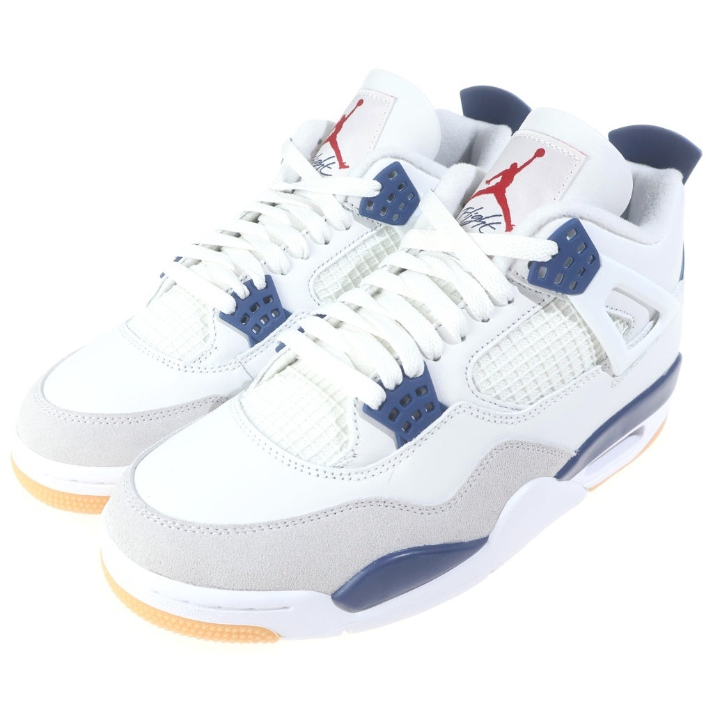NIKE SB(ナイキエスビー) AIR JORDAN 4 RETRO SP SUMMIT WHITE DR5415-100 エアジョーダン レトロ ハイカットスニーカー ホワイト/ネイビー US9/27cm