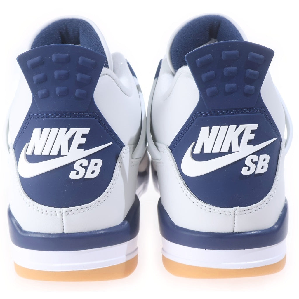 NIKE SB(ナイキエスビー) AIR JORDAN 4 RETRO SP SUMMIT WHITE DR5415-100 エアジョーダン レトロ ハイカットスニーカー ホワイト/ネイビー US9/27cm