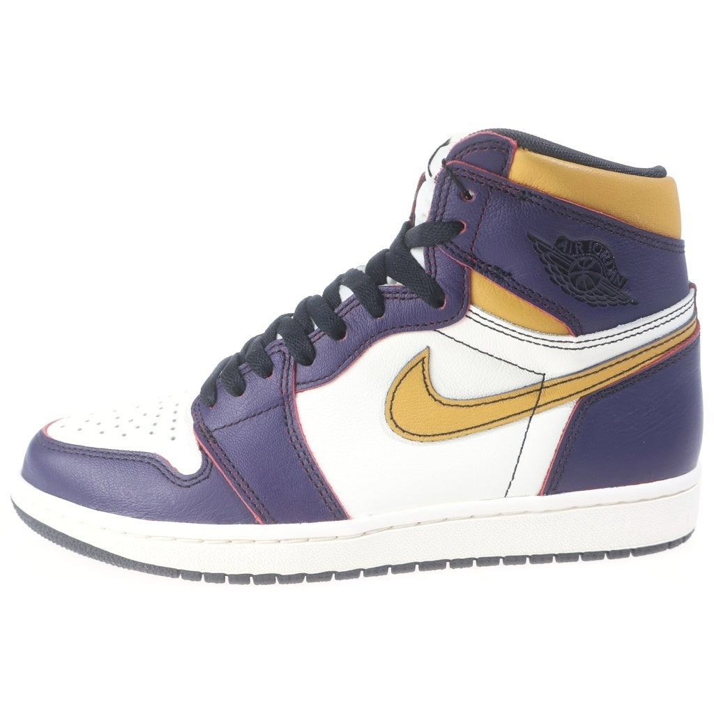 NIKE(ナイキ) AIR JORDAN 1 HIGH OG DEFIANT LA TO CHICAGO CD6578-507 エアジョーダン1 エルエートゥーシカゴ ハイカットスニーカー ホワイト/パープル US8.5/26.5cm