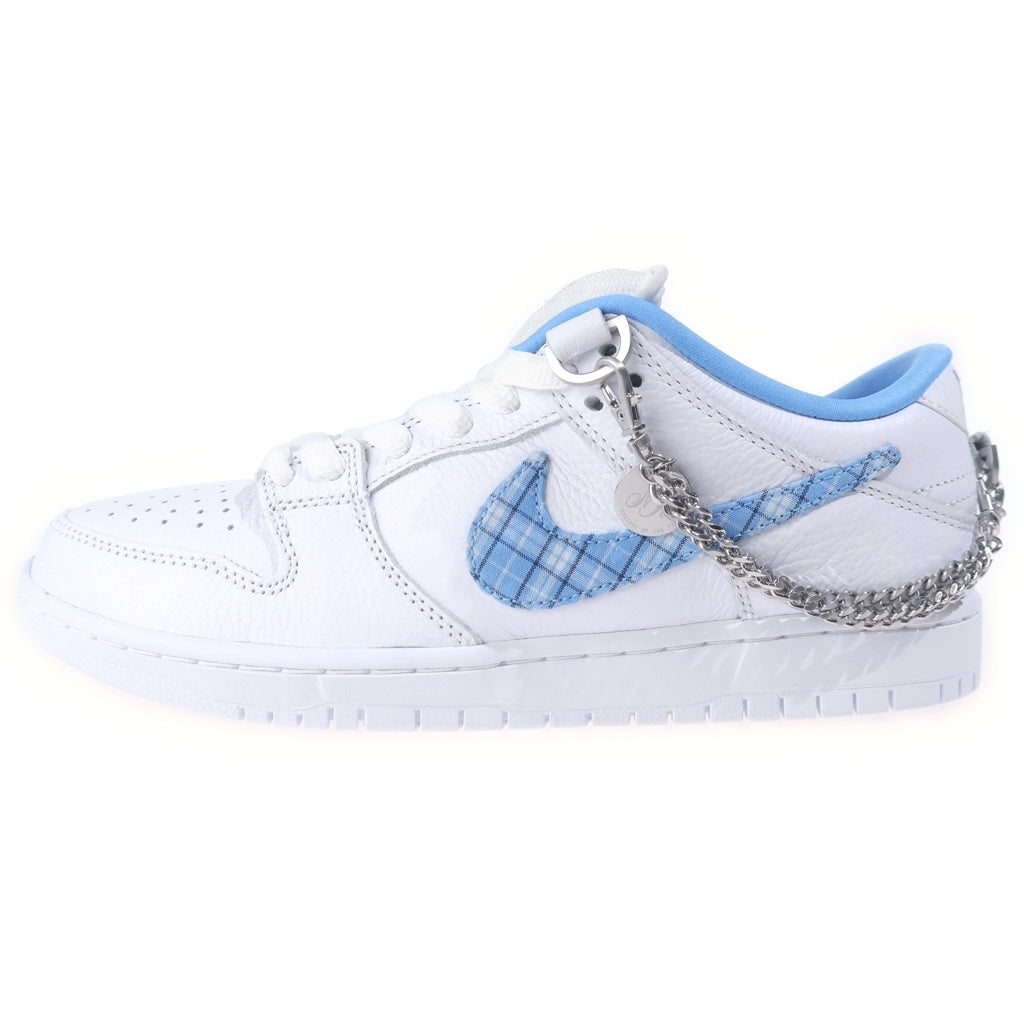 NIKE SB(ナイキエスビー) ×Nicole Hause DUNK LOW PRO FZ8802-100 ニコールハウゼ ダンク プロ ローカットスニーカー ホワイト/ブルー US9.5/27.5cm