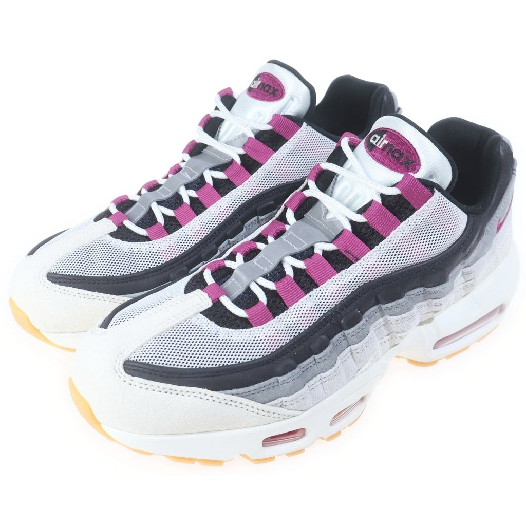 NIKE SB(ナイキエスビー) AIR MAX 95 SUMMIT WHITE CACTUS FLOWER HF7545-100 エアマックス95 サミットホワイト カクタスフラワー ローカットスニーカー ホワイト/パープル US9/27cm