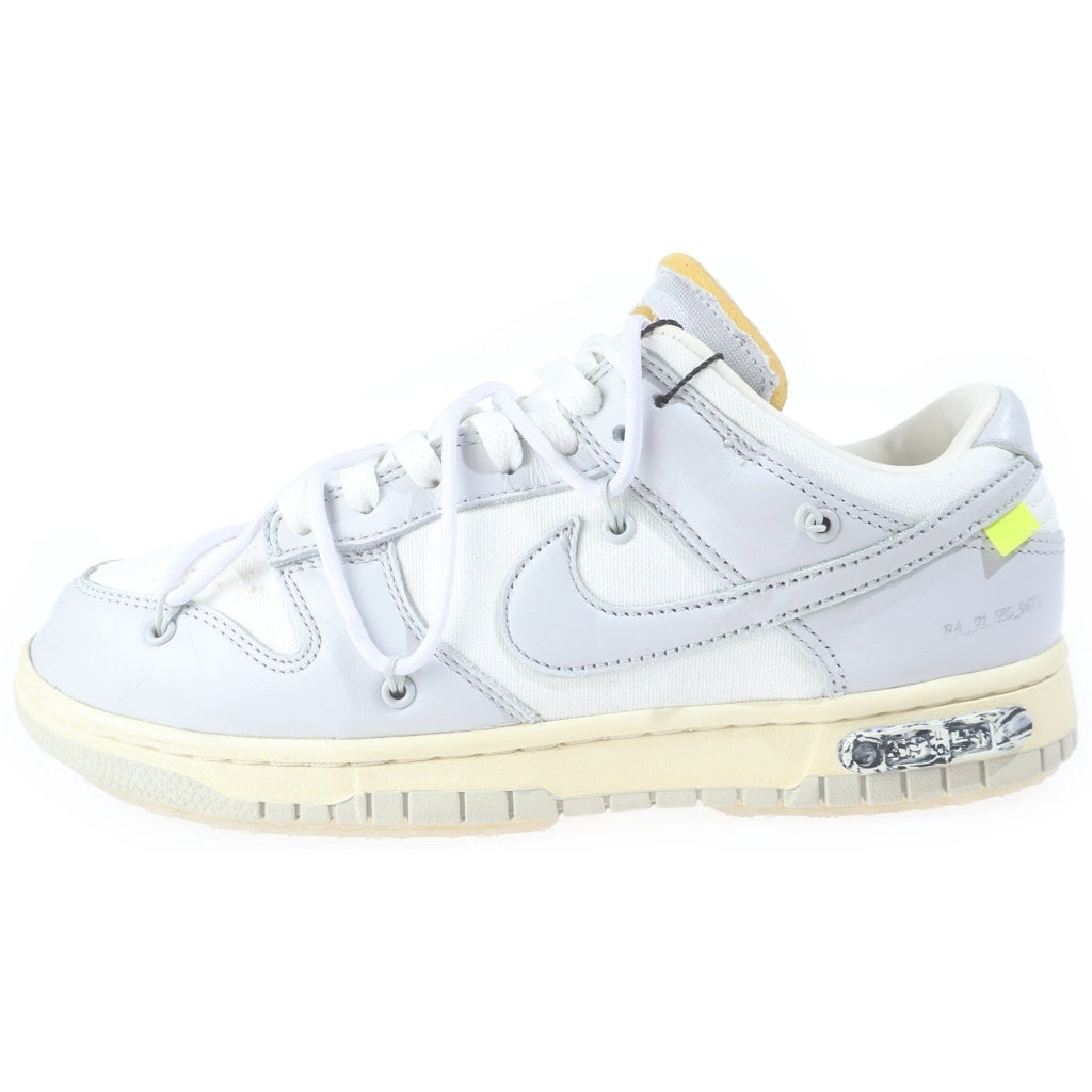NIKE(ナイキ) ×OFF-WHITE DUNK LOW 1 OF 50 DM1602-123 オフホワイト ダンク 49 ローカットスニーカー グレー US9/27cm