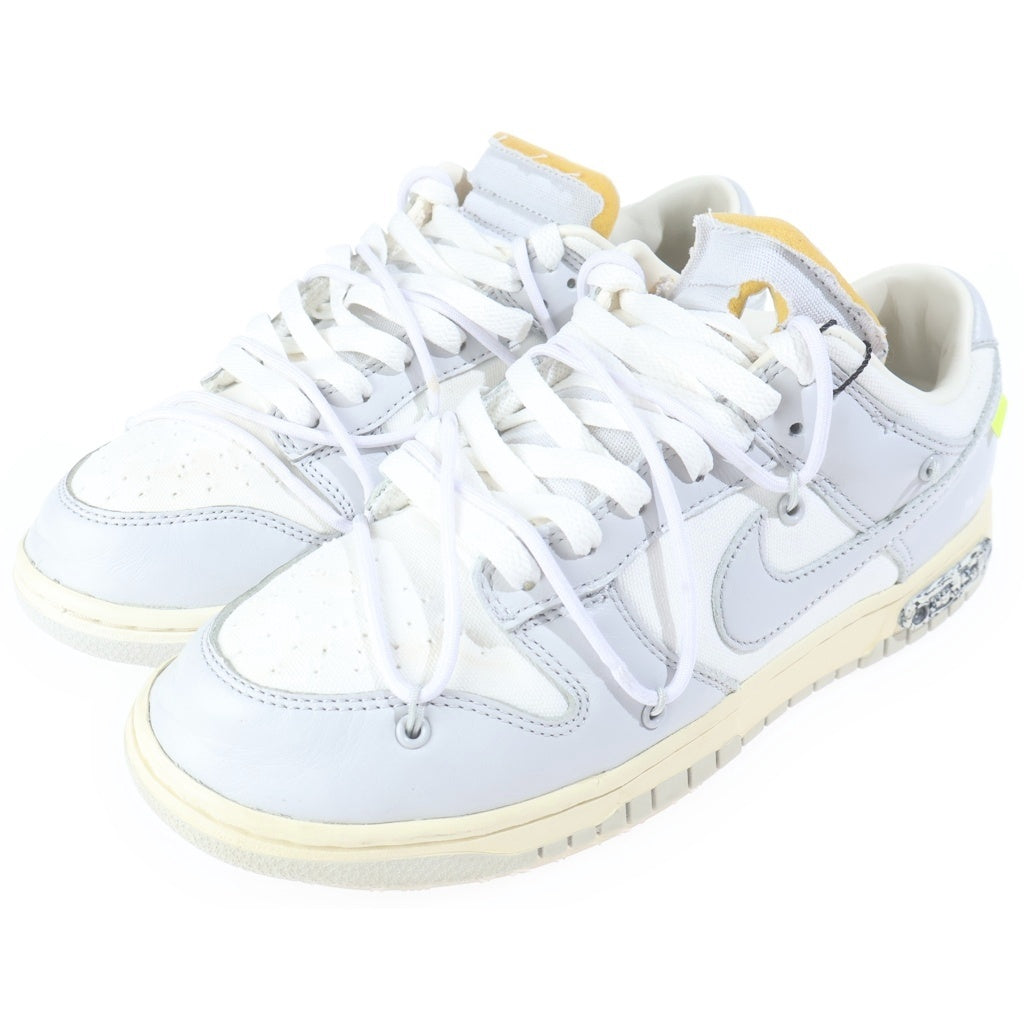 NIKE(ナイキ) ×OFF-WHITE DUNK LOW 1 OF 50 DM1602-123 オフホワイト ダンク 49 ローカットスニーカー グレー US9/27cm