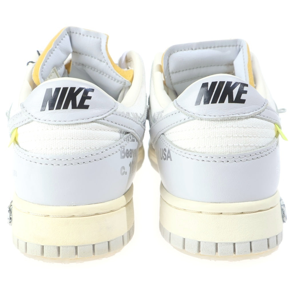 NIKE(ナイキ) ×OFF-WHITE DUNK LOW 1 OF 50 DM1602-123 オフホワイト ダンク 49 ローカットスニーカー グレー US9/27cm
