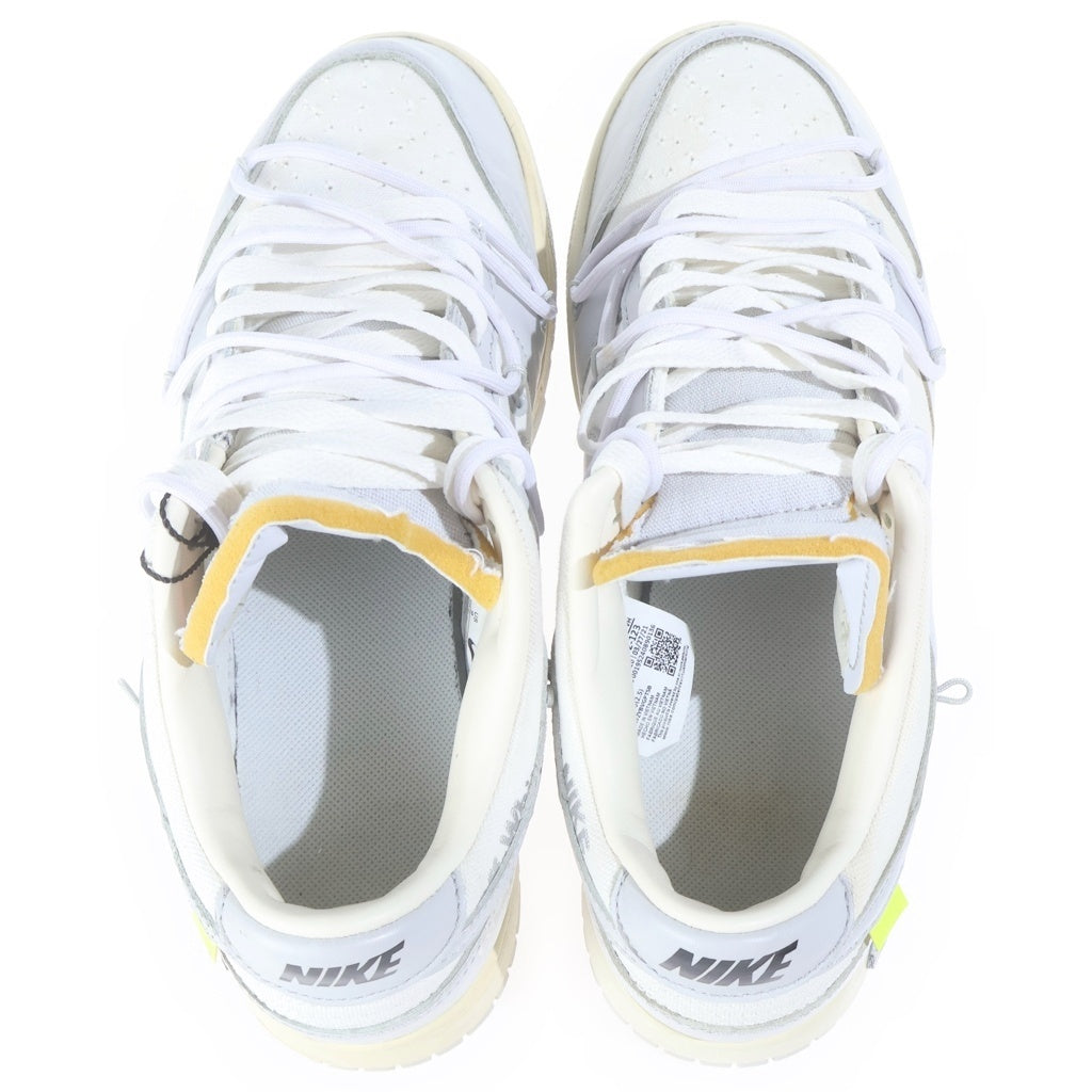 NIKE(ナイキ) ×OFF-WHITE DUNK LOW 1 OF 50 DM1602-123 オフホワイト ダンク 49 ローカットスニーカー グレー US9/27cm