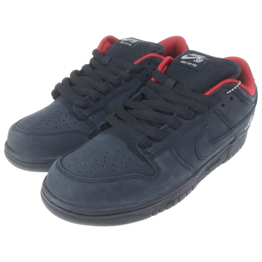 NIKE SB(ナイキエスビー) ×SUPREME DUNK LOW HQ8487-001 シュプリーム ダンク ローカットスニーカー ブラック US9/27cm