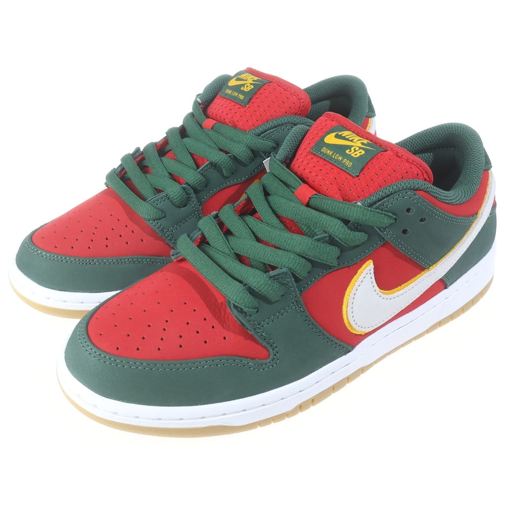 NIKE SB(ナイキエスビー) DUNK LOW PRM SEATTLE SUPERSONICS FZ1287-300 ダンク シアトルスーパーソニックス ローカットスニーカー グリーン/レッド US9.5/27.5cm