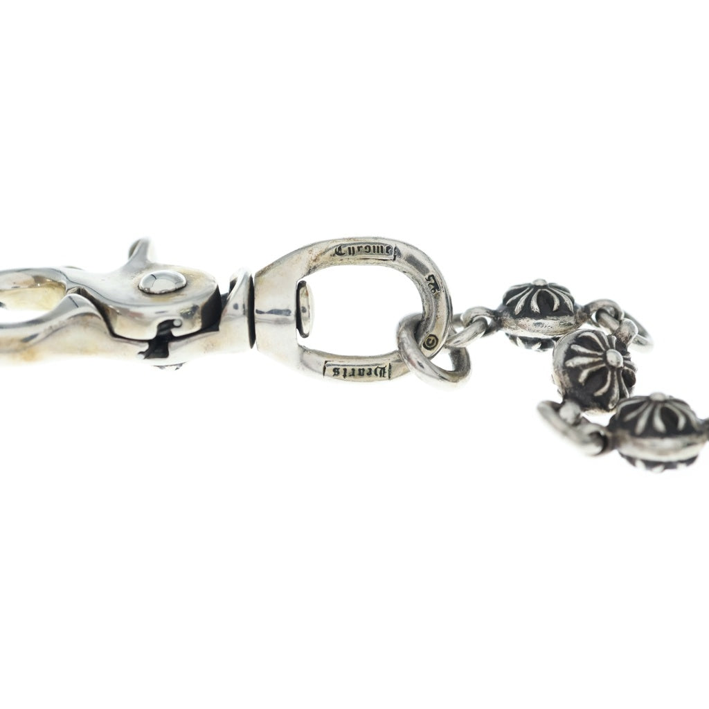 CHROME HEARTS(クロムハーツ) 2BALL SHORT-S/1クリップショート#2クロスボール ウォレットチェーン シルバー BCA063