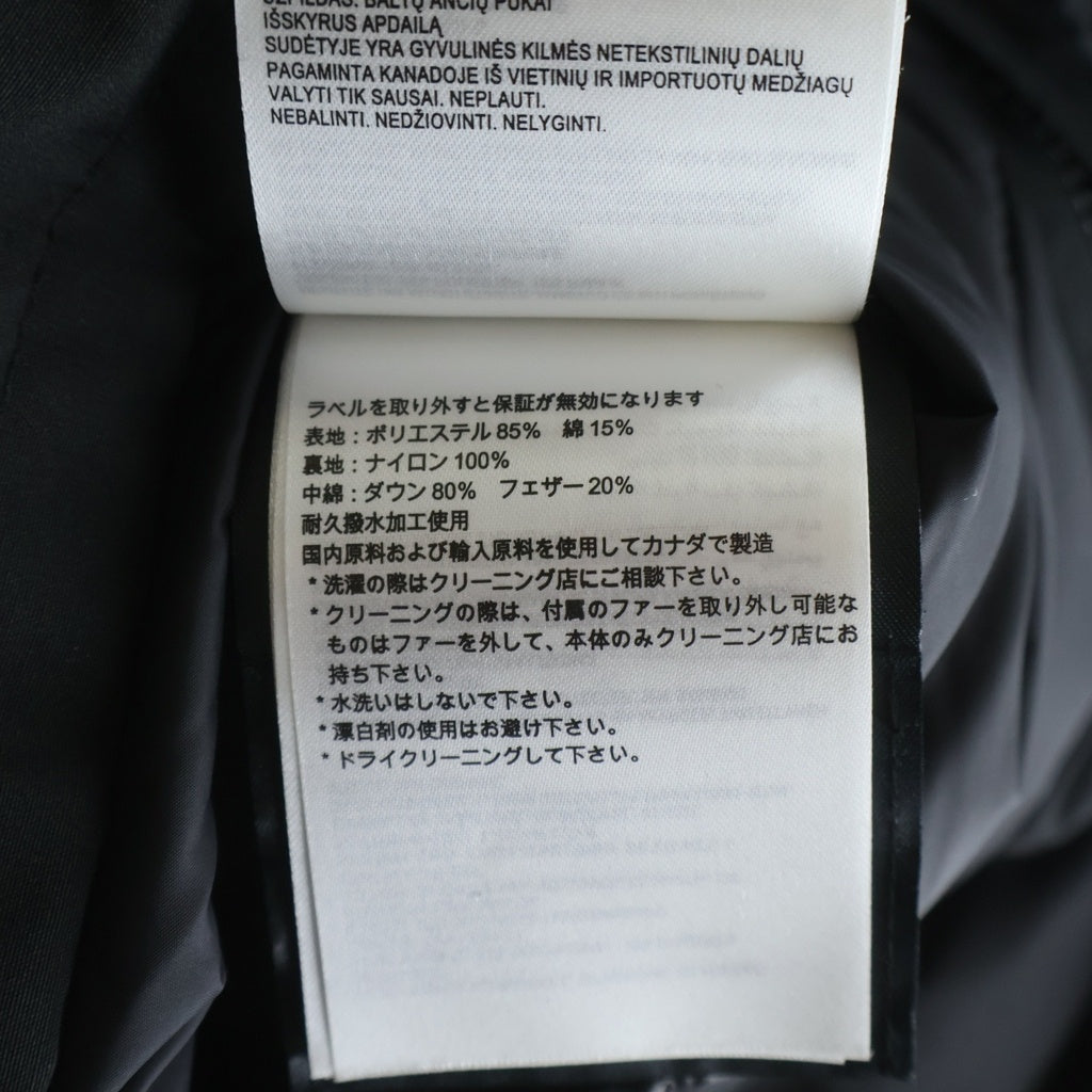 CANADA GOOSE(カナダグース) CONSTABLE PARKA コンスタブル フラップポケット フーデッド ジップアップ ダウン ジャケット ブラック 4071M 4071M