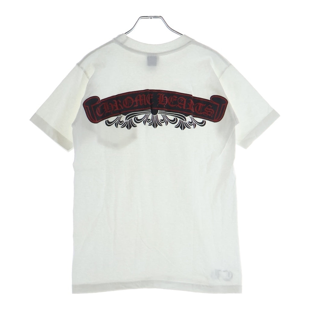 CHROME HEARTS(クロムハーツ) OLD S/S オールド バックフローラルクロスプリント クルーネック 半袖Tシャツ カットソー ホワイト