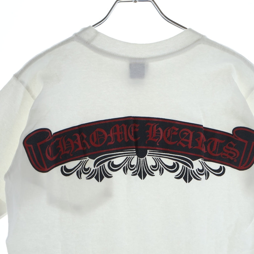 CHROME HEARTS(クロムハーツ) OLD S/S オールド バックフローラルクロスプリント クルーネック 半袖Tシャツ カットソー ホワイト