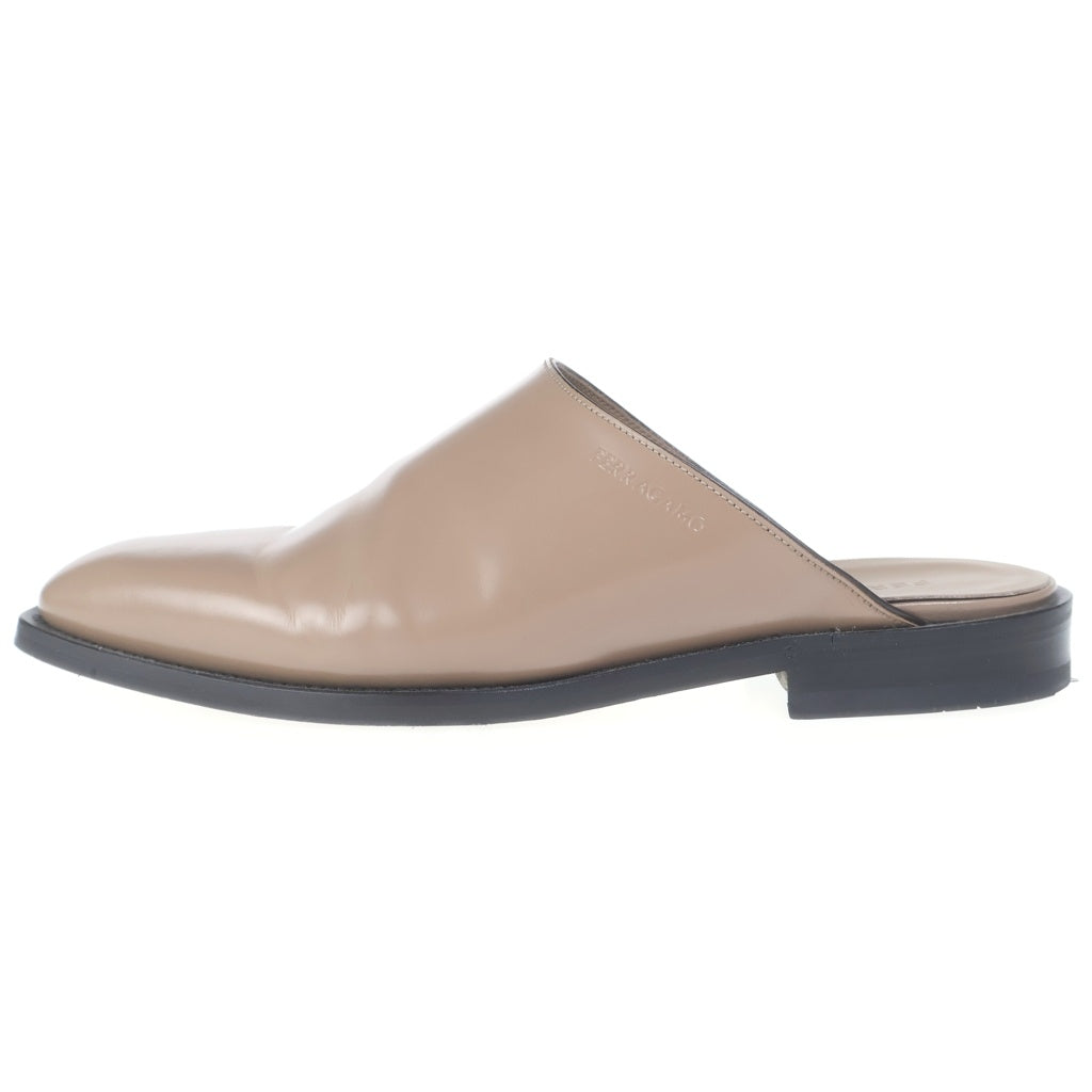 FERRAGAMO(フェラガモ) LEATHER SLIP-ON SANDAL レザー スリッポンサンダル ミュール ベージュ