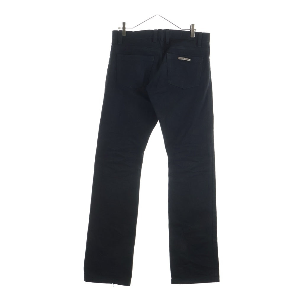 CHROME HEARTS(クロムハーツ) DNM PANTS CRS BTN クロスボールボタン スクロールラベル ボタンフライ デニムパンツ ブラック JVPタグ -