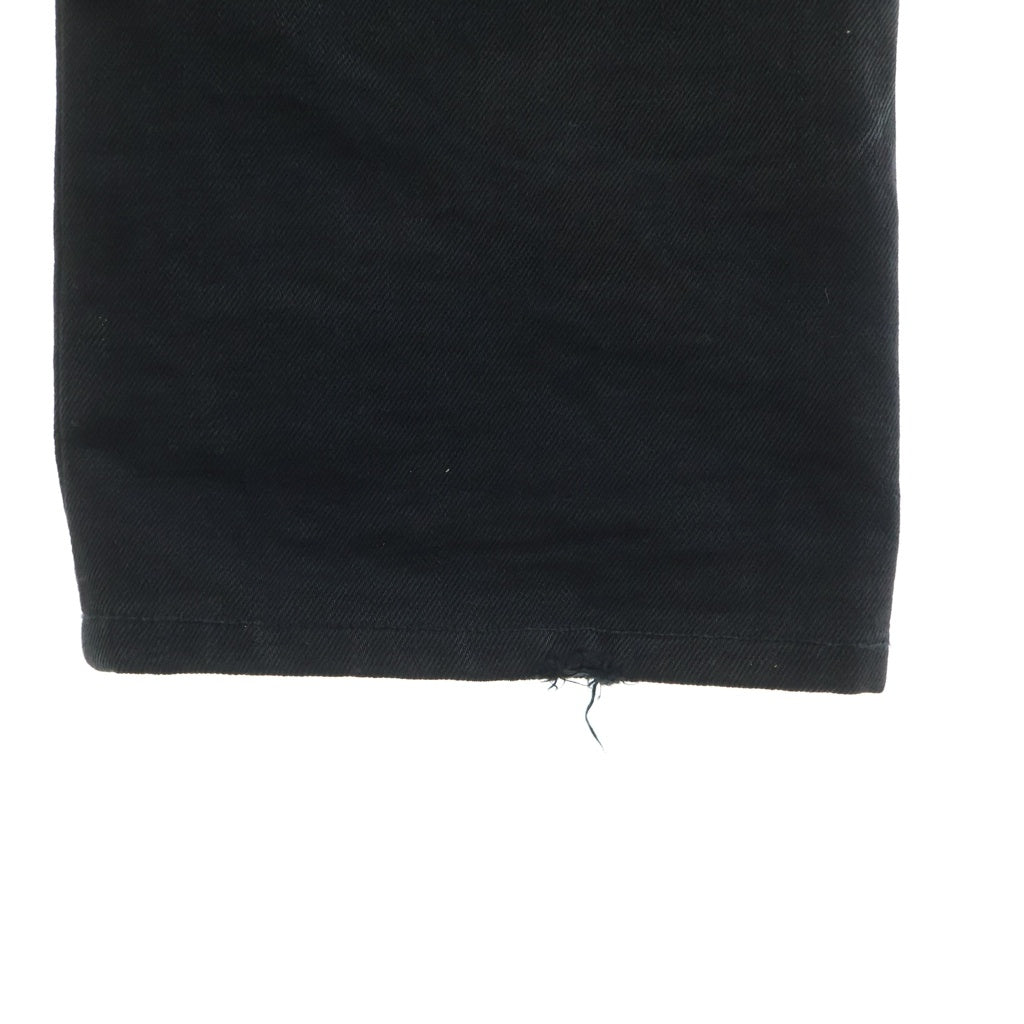 CHROME HEARTS(クロムハーツ) DNM PANTS CRS BTN クロスボールボタン スクロールラベル ボタンフライ デニムパンツ ブラック JVPタグ -