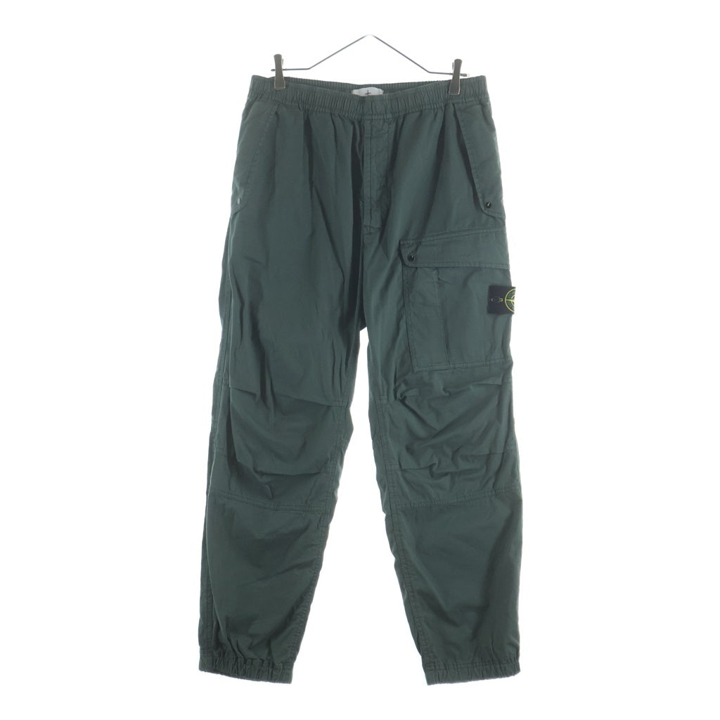STONE ISLAND(ストーンアイランド) ロゴパッチ付き マルチポケット イージー カーゴパンツ カーキ 801530510