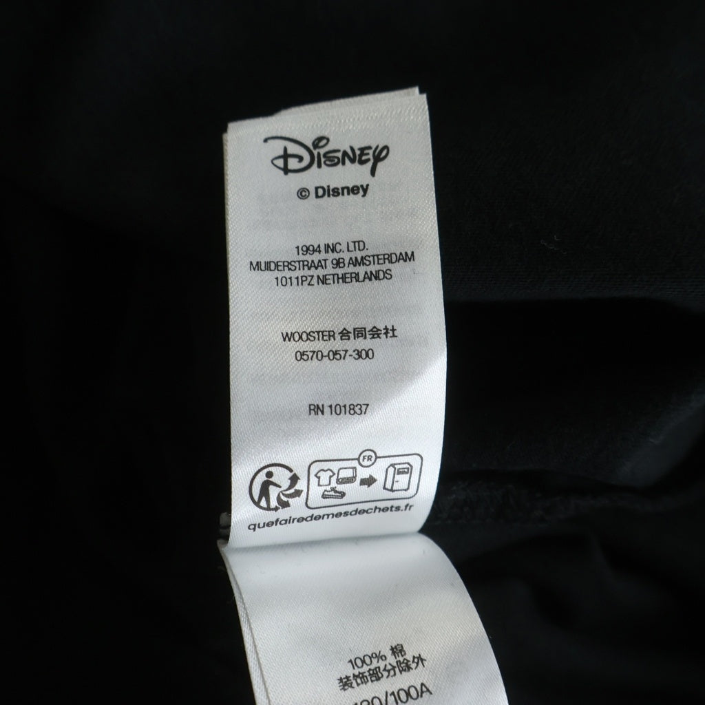 SUPREME(シュプリーム) 25AW x Number (N)ine Mickey Mouse Raglan L/S Top ナンバーナイン ミッキーマウス ラグラン クルーネック 長袖Tシャツ カットソー ブラック