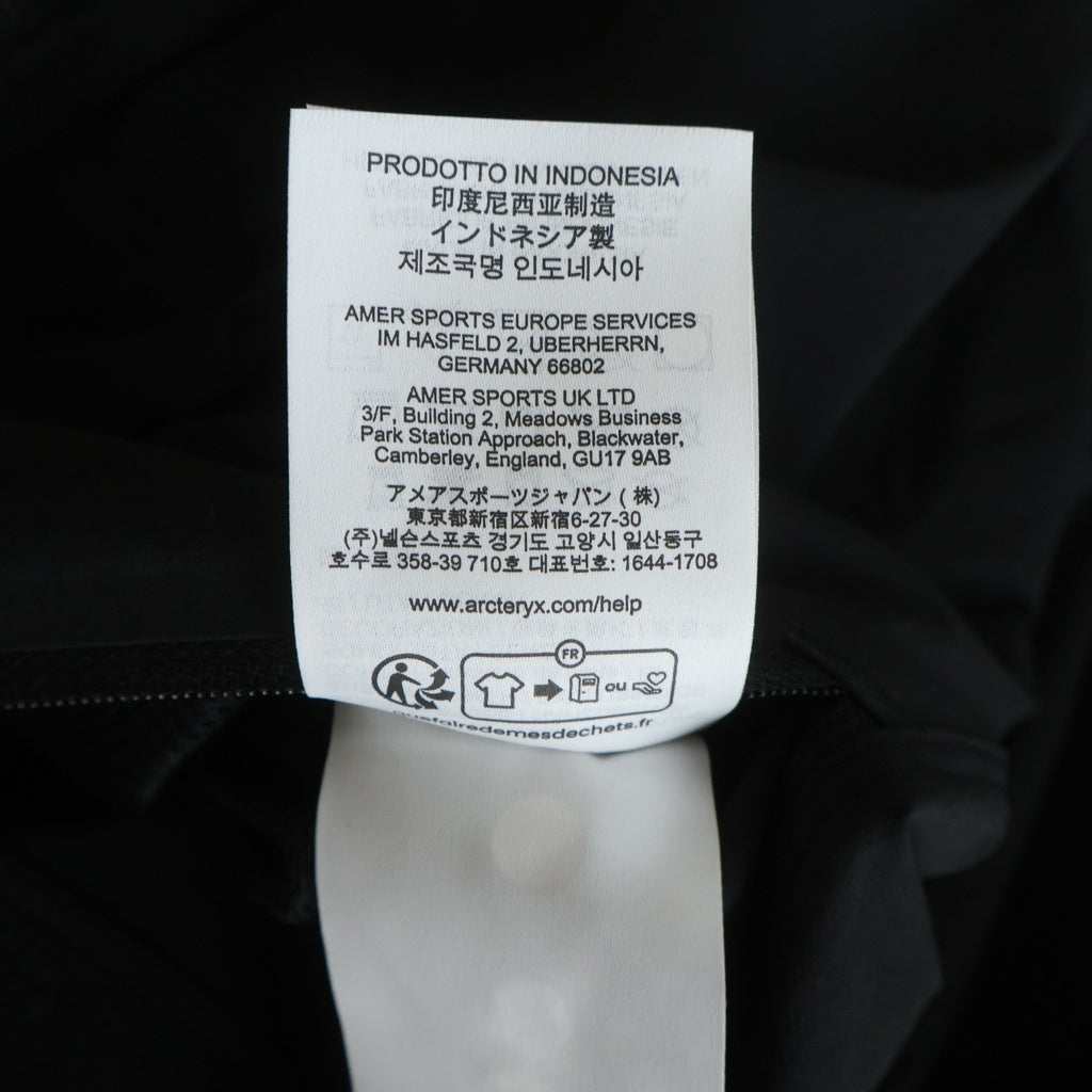 ARC'TERYX(アークテリクス) GAMMMA HOODY ガンマ フーディー ジップアップ ナイロン ジャケット ブラック X000009905