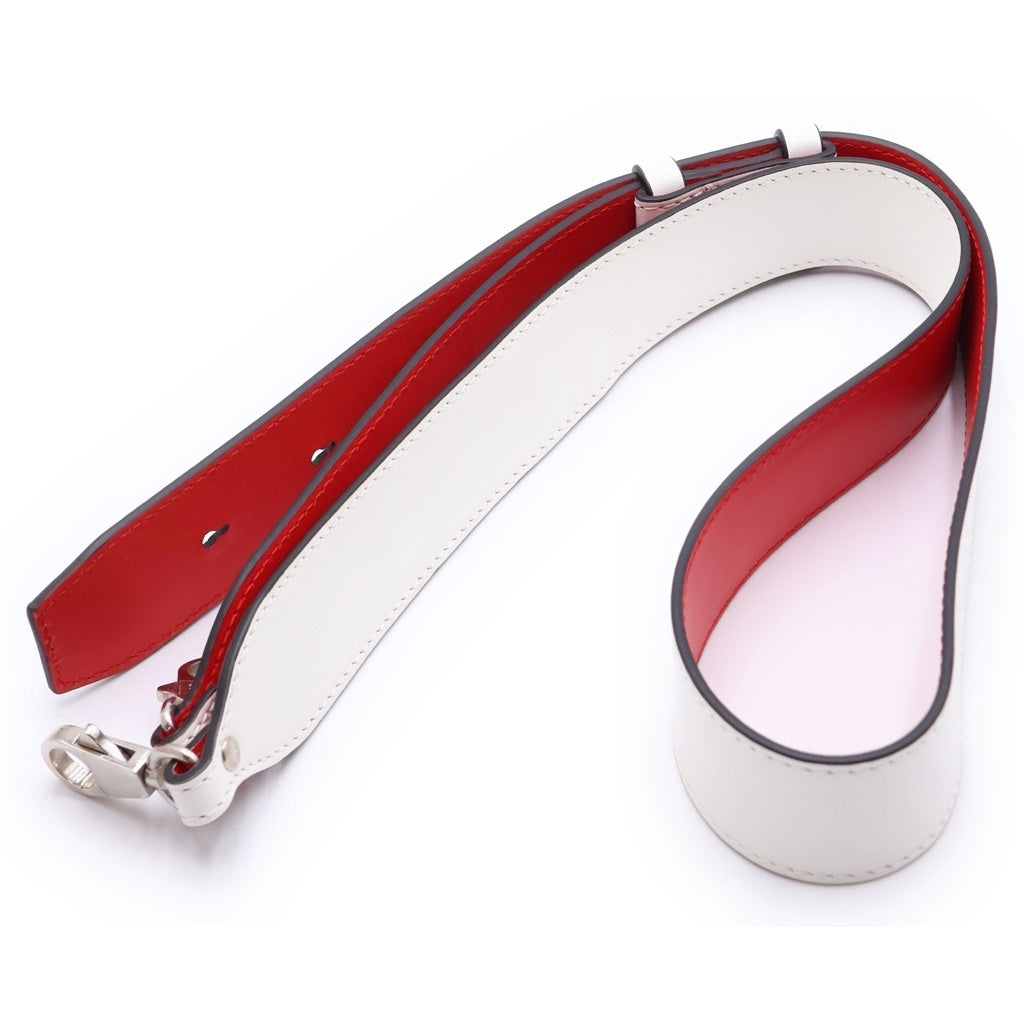 CHRISTIAN LOUBOUTIN(クリスチャンルブタン) PALOMA MEDIUM 2WAY パロマ ミディアム トートバッグ スタッズ パテントレザー ハンドバッグ ショルダーバッグ ホワイト レディース