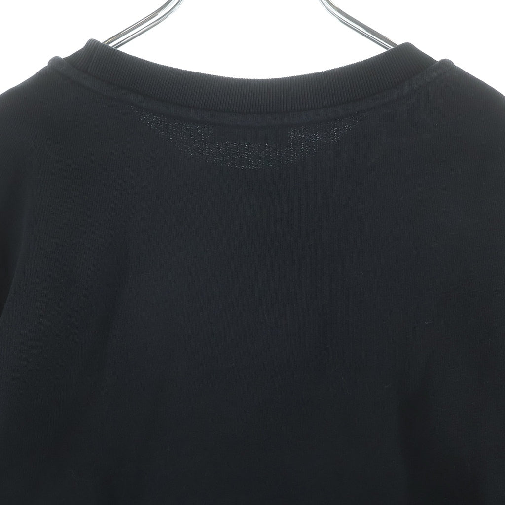 MONCLER(モンクレール) 22SS スタッズロゴ プリント クルーネック プルオーバースウェット トレーナー ブラック H10918G00013 809KR