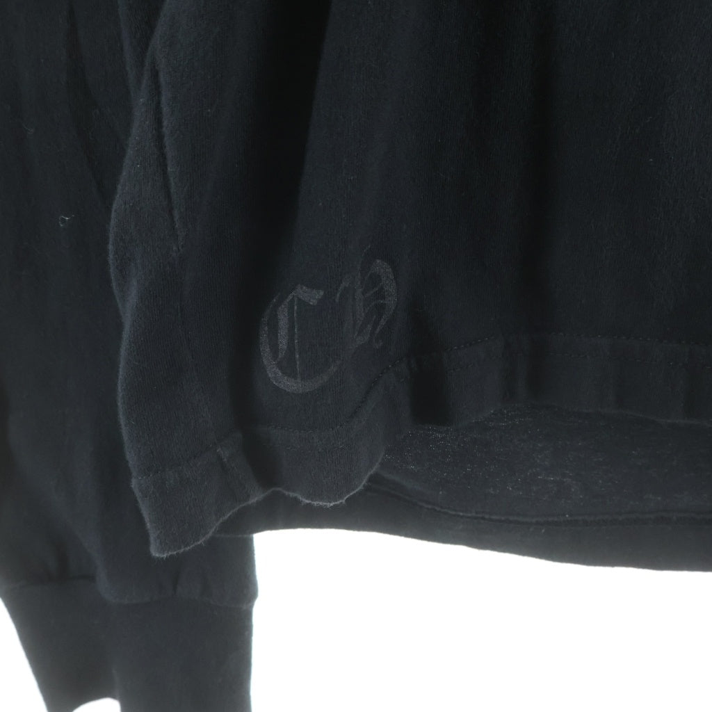 CHROME HEARTS(クロムハーツ) MLTCOL CEM CRS LS マルチカラーセメタリークロスプリント クルーネック 長袖Tシャツ カットソー ブラック