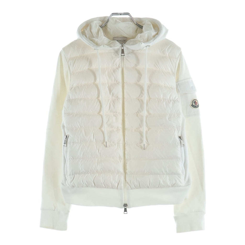 MONCLER(モンクレール) MAGLIA CARDIGAN マグリアカーディガン ダウン切り替え ジップアップ ジャケット ホワイト レディース H10938G00028