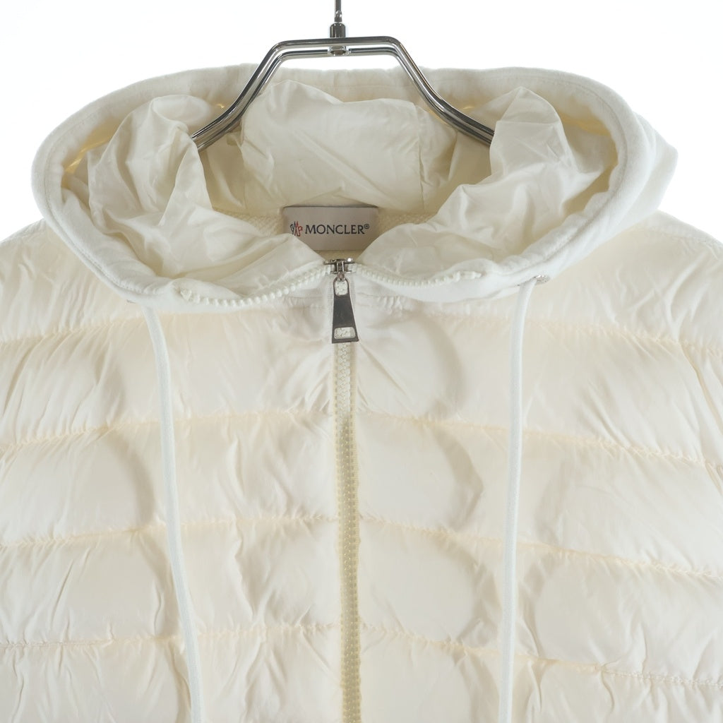 MONCLER(モンクレール) MAGLIA CARDIGAN マグリアカーディガン ダウン切り替え ジップアップ ジャケット ホワイト レディース H10938G00028