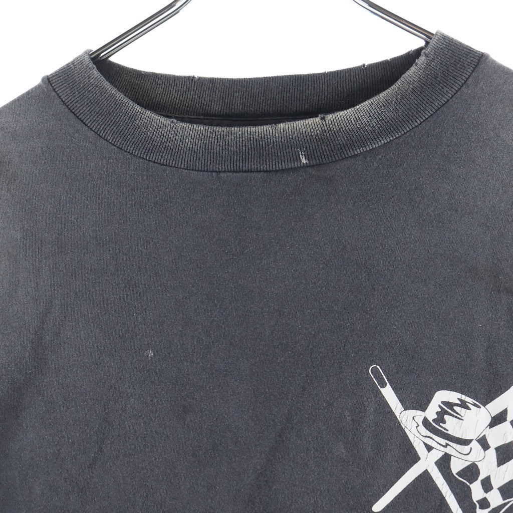 SAINT MICHAEL(セントマイケル) 25SS ×NEIGHBORHOOD STHD . L/S TEE SPEED KILLS ネイバーフッド プリント クルーネック 長袖Tシャツ カットソー ブラック SM-HR8-0000-C72