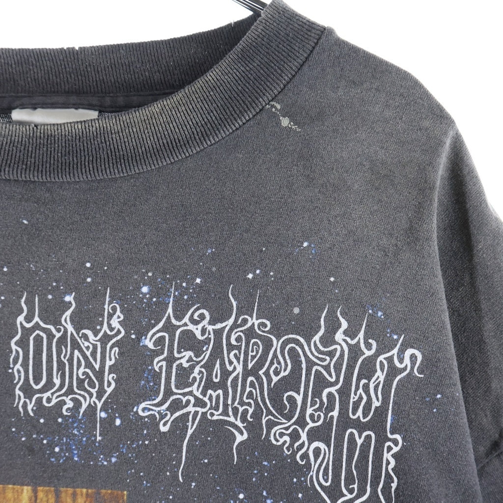 SAINT MICHAEL(セントマイケル) 26SS JESUS SS T-SHIRT ジーザス プリント クルーネック 半袖Tシャツ カットソー ブラック SM-MK8-0000-002