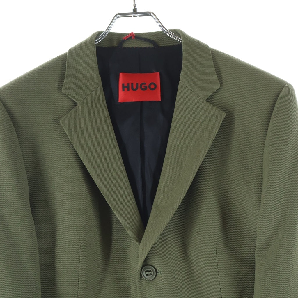 HUGO BOSS(ヒューゴボス) スリムフィット 2B ツイル テーラードジャケット カーキ 6028590
