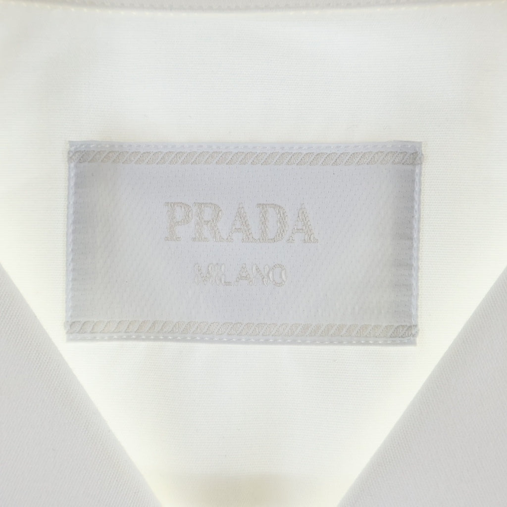 PRADA(プラダ) 26SS Printed Cotton Bowling Shirt グラフィックプリント コットン オープンカラー ボウリング 半袖シャツ ホワイト UCS414 SUMO 184H