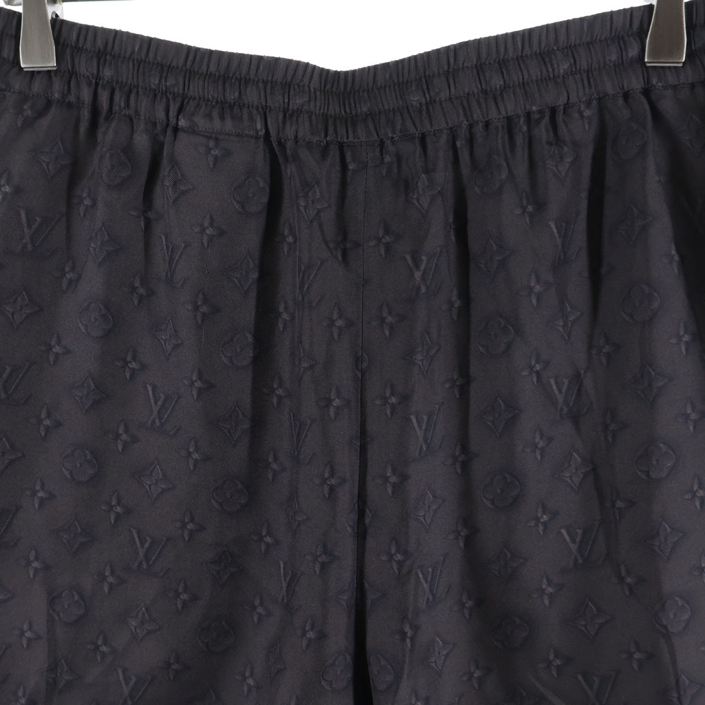 LOUIS VUITTON(ルイヴィトン) 25SS モノグラム 総柄 シルク ショートパンツ ハーフパンツ ショーツ ブラウン RM251M SSP HSP71W