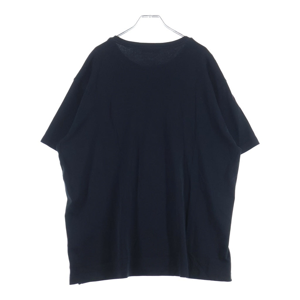 PRADA(プラダ) 26SS トライアングルロゴプレート クルーネック 半袖Tシャツ カットソー ブラック UJN954 S000 240