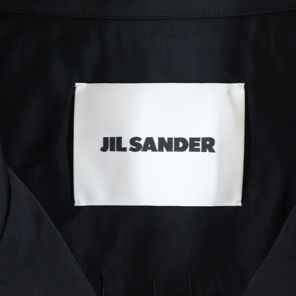JIL SANDER(ジルサンダー) 26SS Fluid Viscose Short Sleeve Shirt フルイドビスコース レーヨン オープンカラー ショートスリーブ ボウリング 半袖シャツ ブラック J23DL0107 J65022