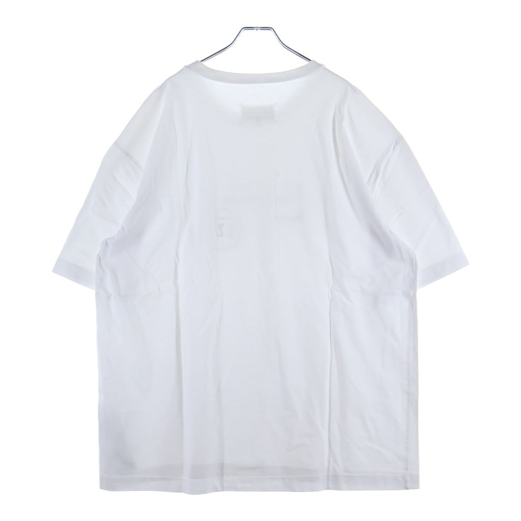 Maison Margiela(メゾンマルジェラ) 25SS 520 スタンプ ロゴプリント クルーネック 半袖Tシャツ カットソー ホワイト S50GC0724 S23789