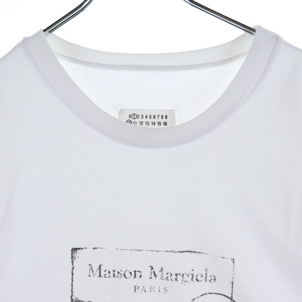 Maison Margiela(メゾンマルジェラ) 25SS 520 スタンプ ロゴプリント クルーネック 半袖Tシャツ カットソー ホワイト S50GC0724 S23789