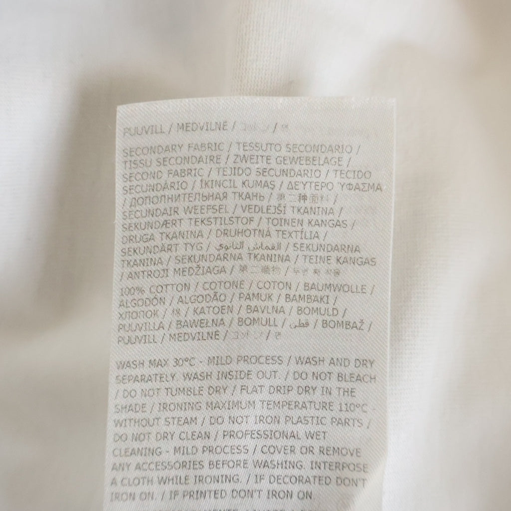 Maison Margiela(メゾンマルジェラ) 25SS 520 スタンプ ロゴプリント クルーネック 半袖Tシャツ カットソー ホワイト S50GC0724 S23789
